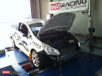 testovanie a kalibrovanie Opel Corsa OPC Rallye Cup v MMRACING chiptuning